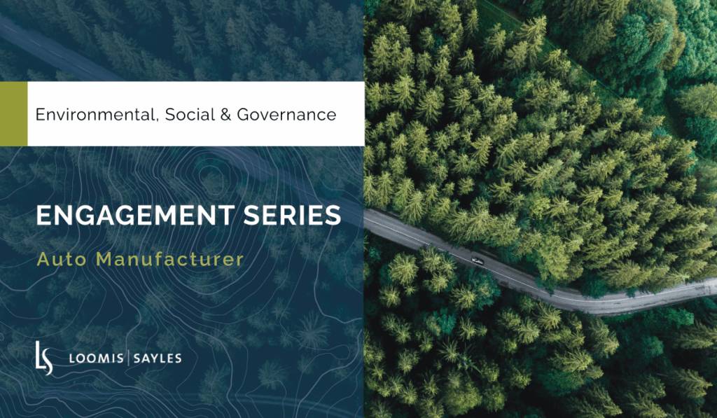 ESG Engagement Series: Auto Manufacturer